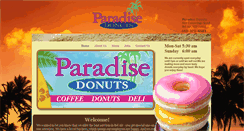 Desktop Screenshot of paradisedonutsmd.com